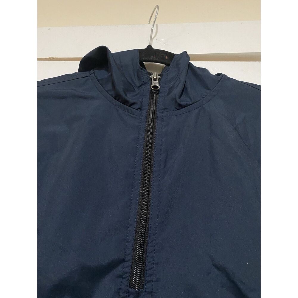 Charles River Apparel Youth XL 18/20 Windbreaker Jacket Blue Lightweight Hoodie - Picture 3 of 10